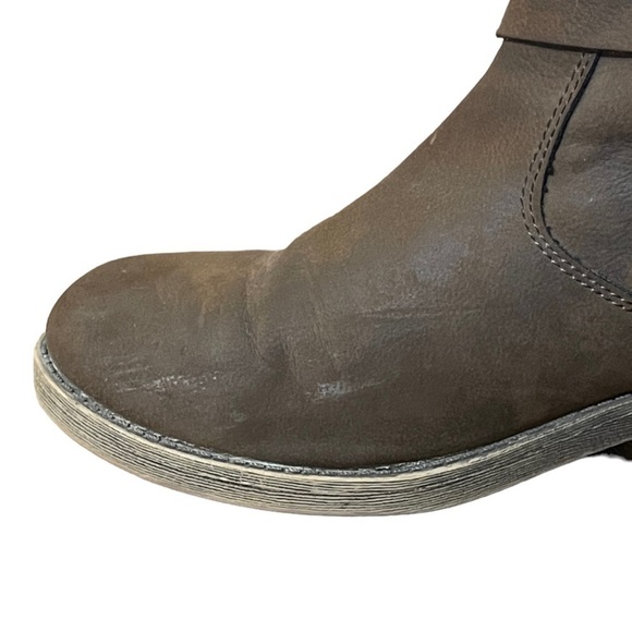 Rocket Dog BrownFaux Leather Mid Calf Low Heel Boots - Picture 4 of 10